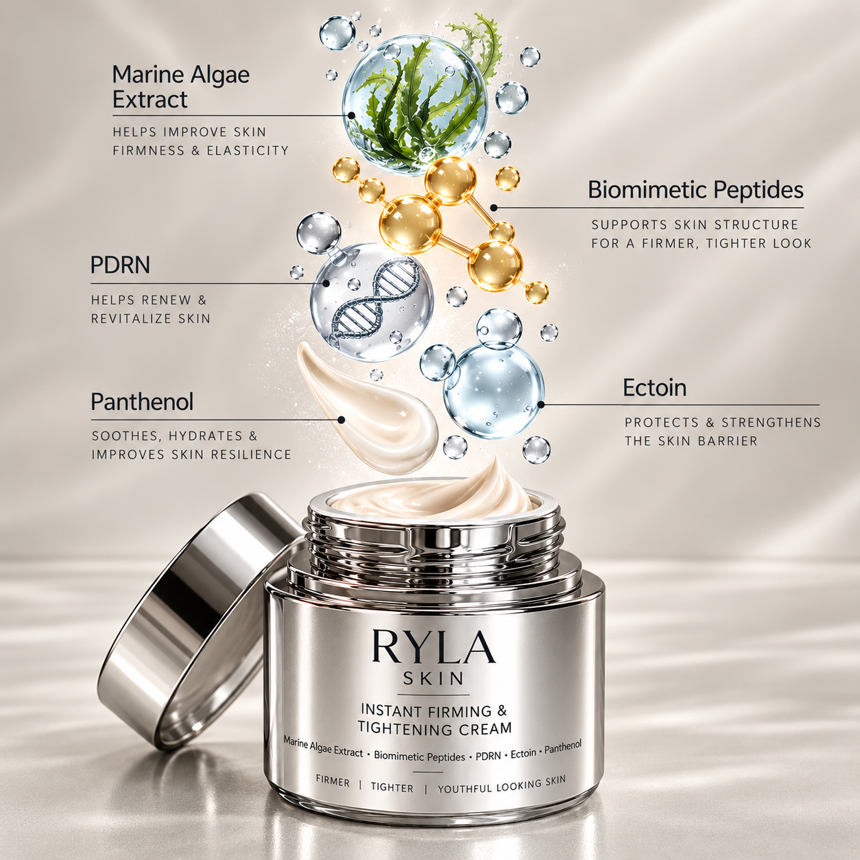 RYLA SKIN INSTANT FIRMING & TIGHTENING CREAM